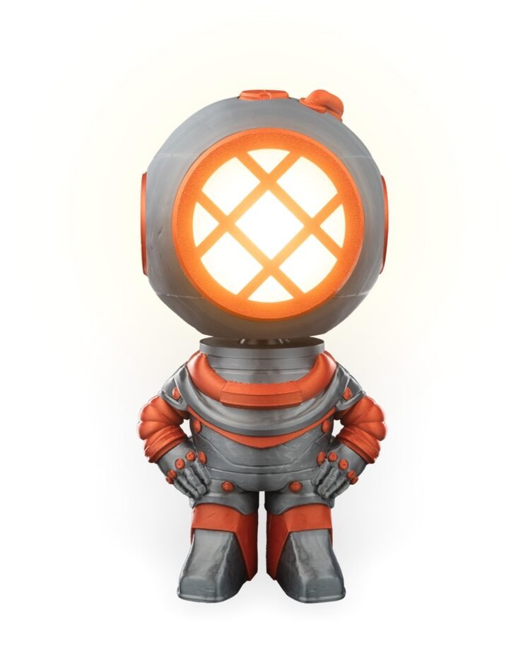 Mecha Diver Table Lamp