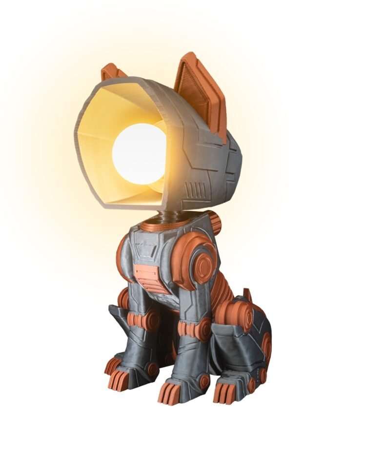 Mecha Dog Table Lamp - Image 3